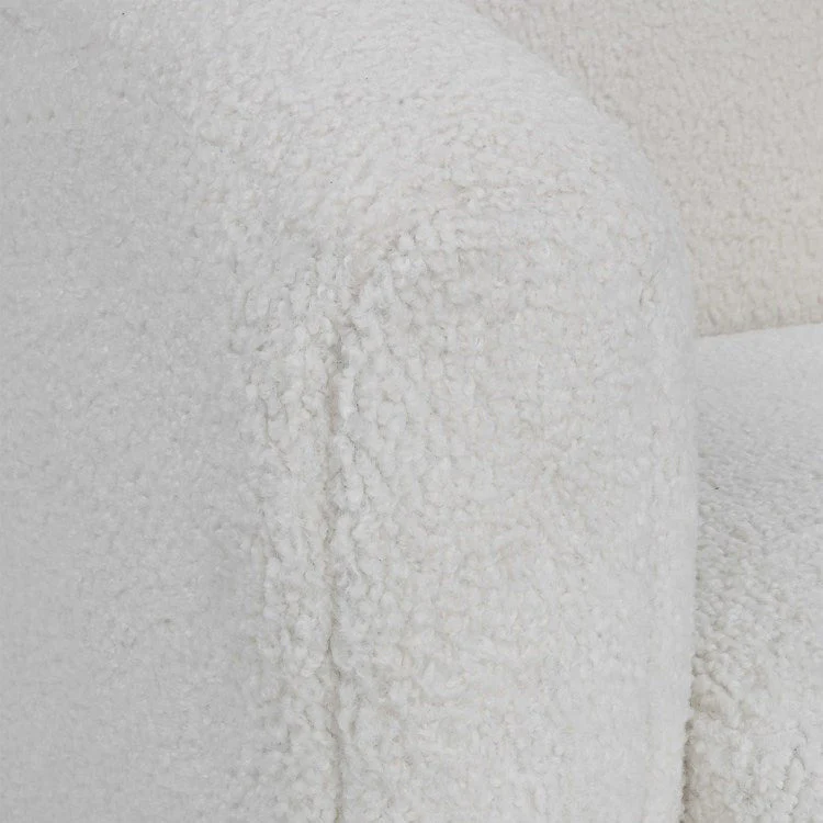 Uttermost Teddy Off-White Faux Shearling Accent Chair - Image 7