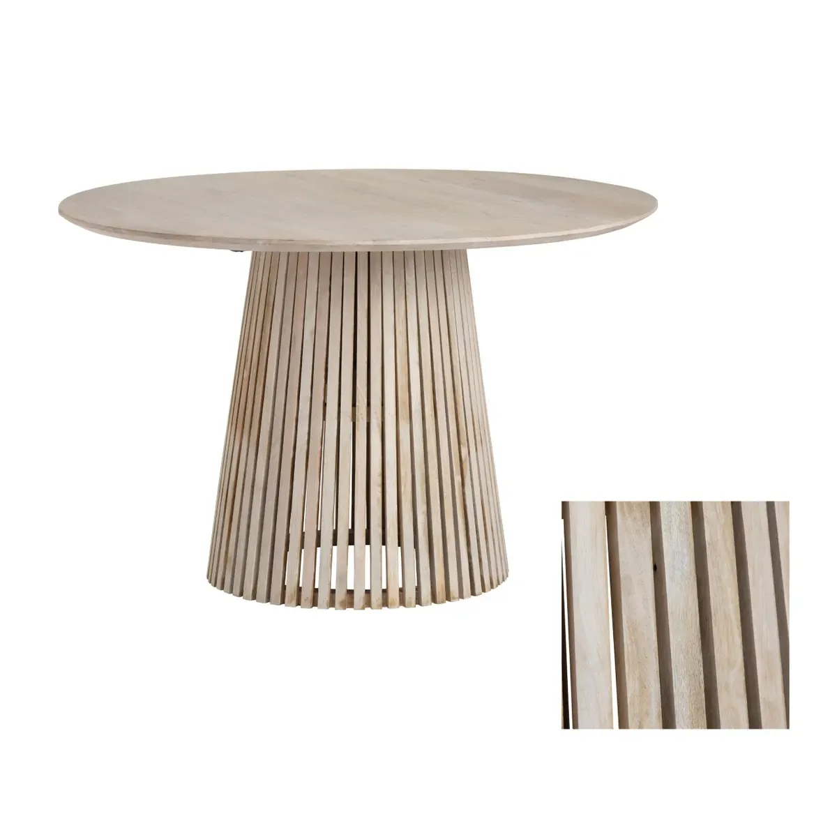 Crestview Collection San Beradino Warm Natural Wood Dining Table - Image 3