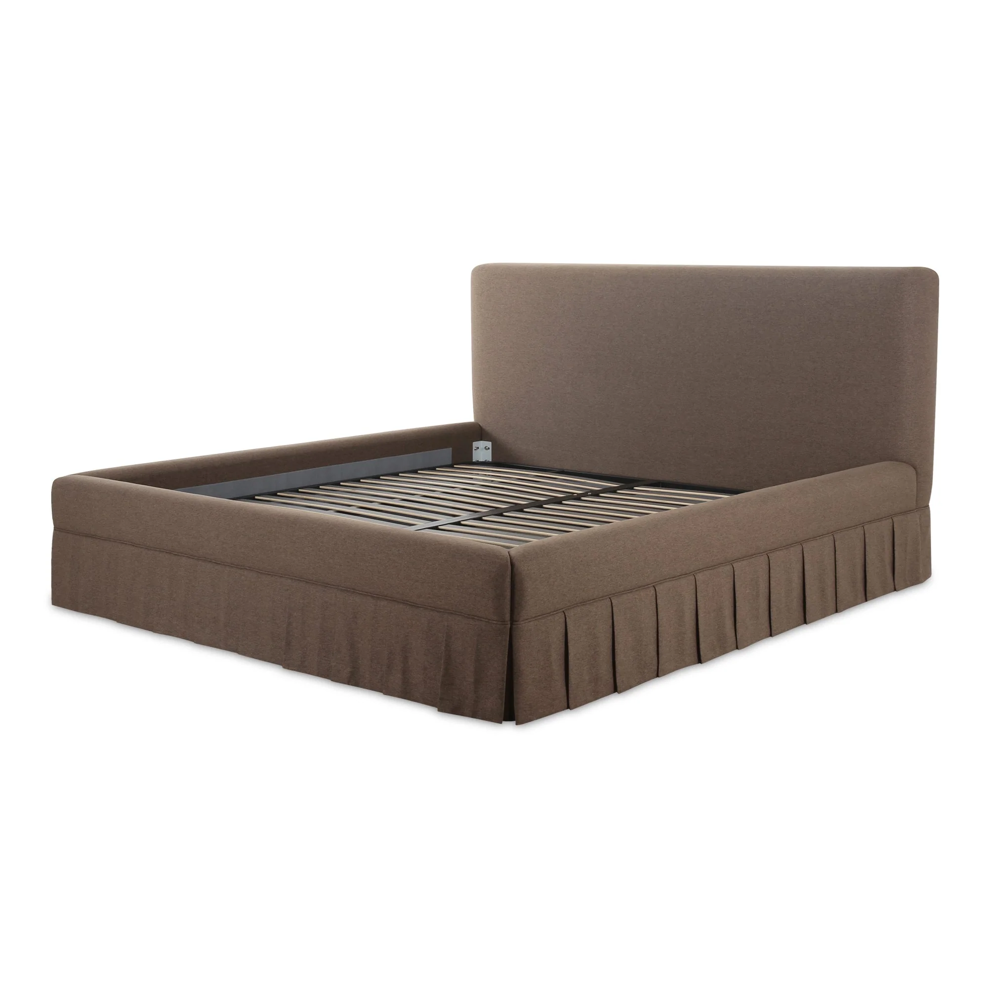 Moe's Home Collection Maren Brown Upholstered King Size Bed - Image 6