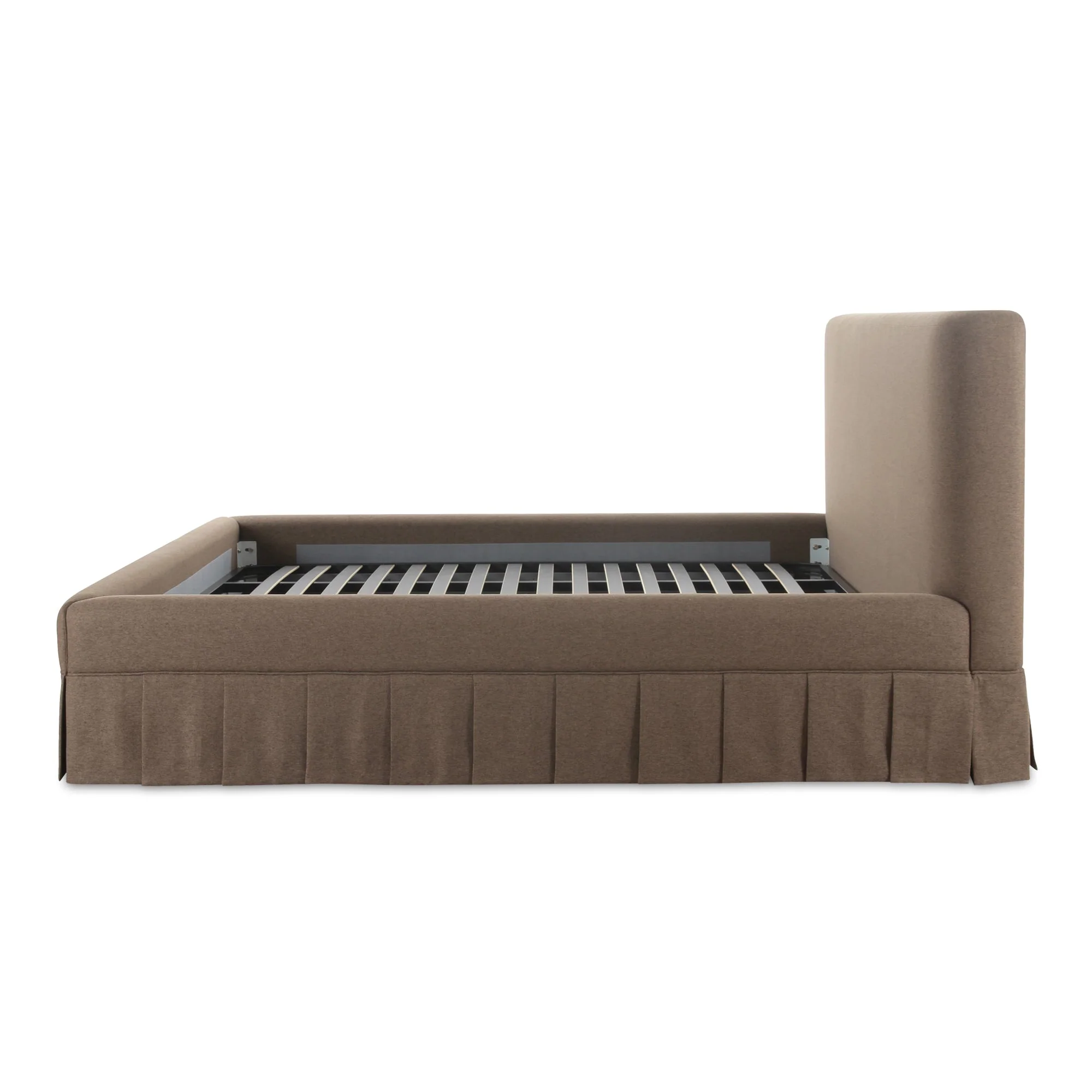 Moe's Home Collection Maren Brown Upholstered King Size Bed - Image 7