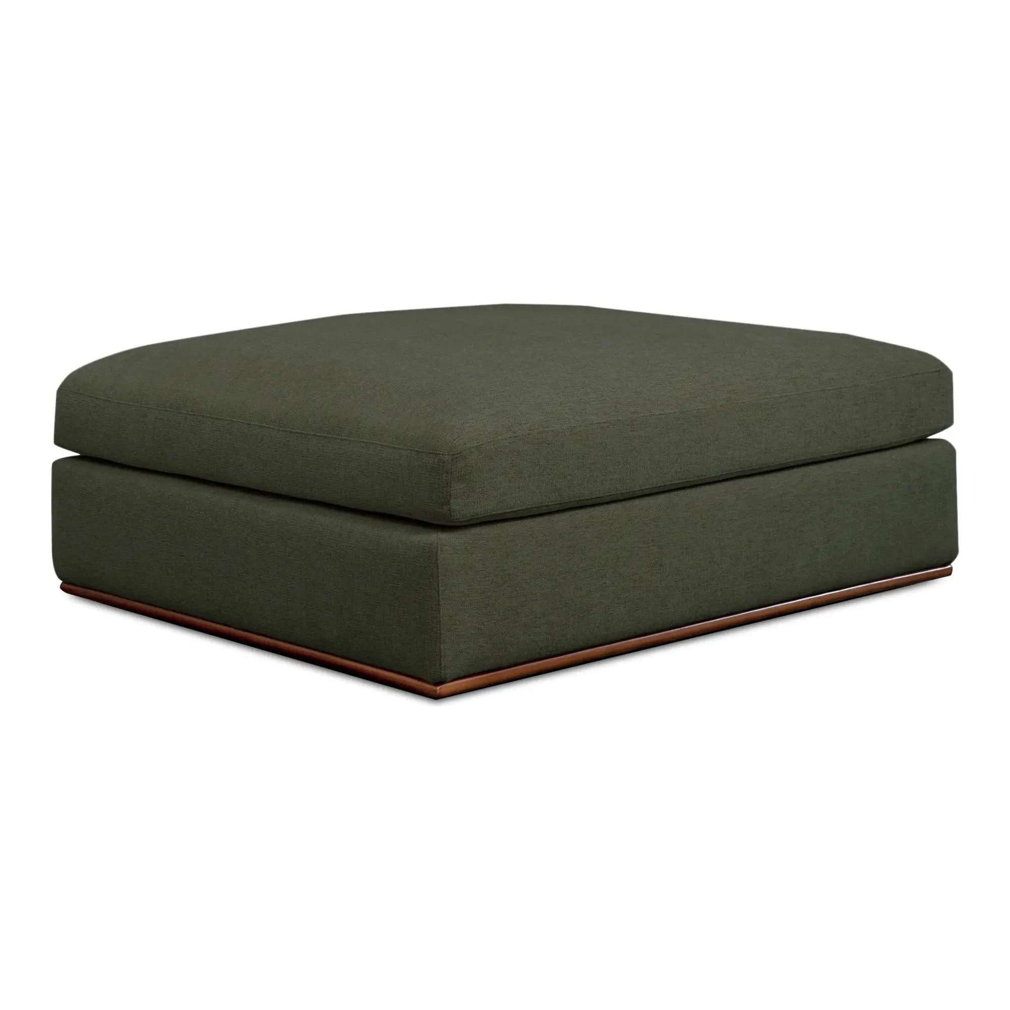 Moe’s Home Collection Rue Deep Green Ottoman - Image 6